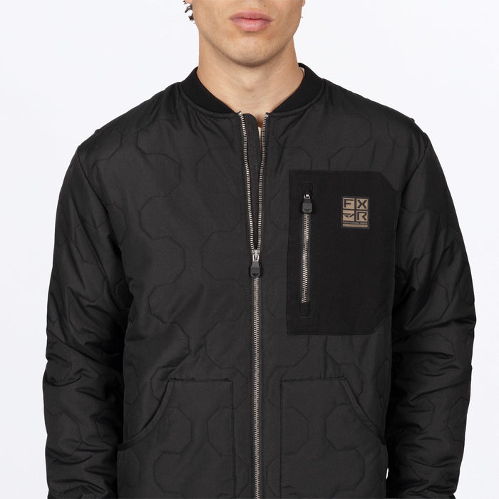 FXR RIG QUILTED JACKET in Black