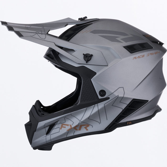 FXR HELIUM PRIME HELMET 2025 - Titanium/Kash