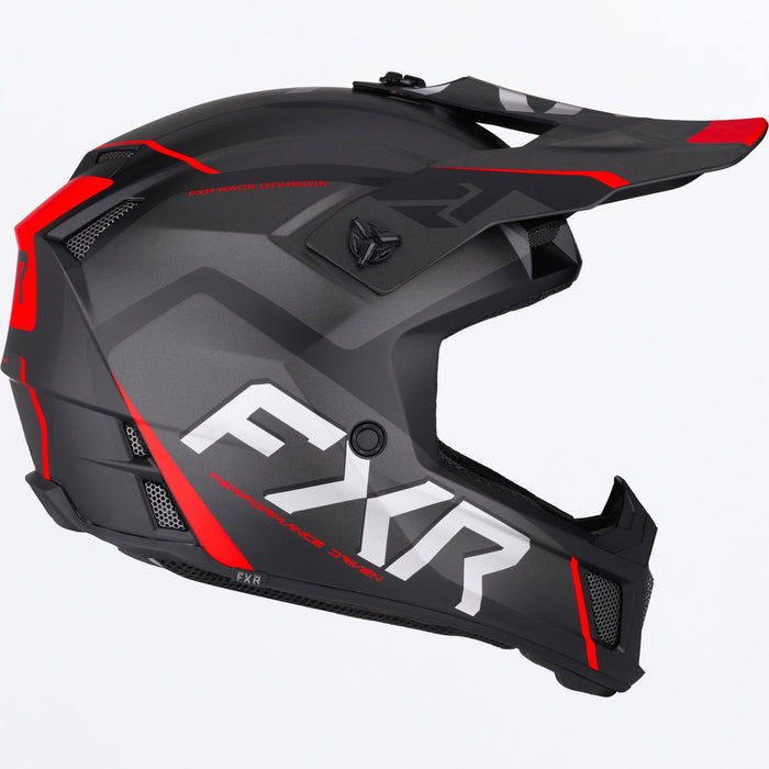 FXR CLUTCH EVO HELMET 2025 - Black/Red