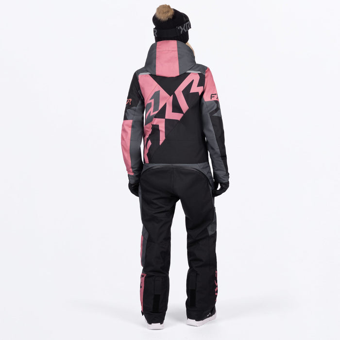 FXR WOMEN'S COLD CROSS CX LITE MONOSUITS 2025 - Black/Charcoal/Rose