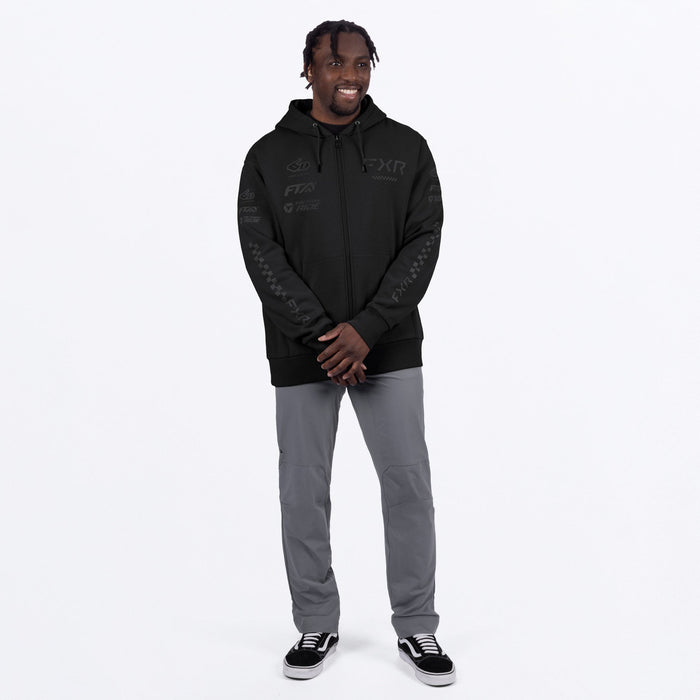 FXR STACK COTTON MEN'S LIFESTYLE ZIP-UP HOODIE 2025 - Black Ops
