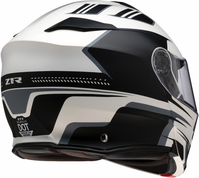 Z1R SOLARIS 2.0 MODULAR SLATER HELMET 2025 IN White/Black