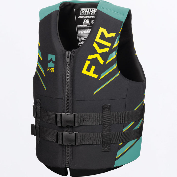 FXR PODIUM LIFE JACKET 2025 in Black/Teal