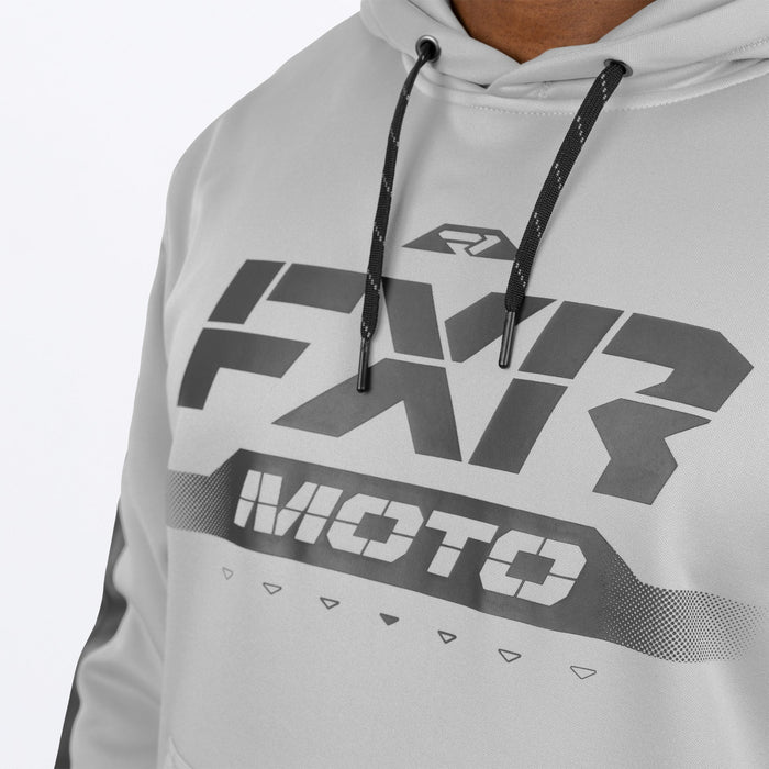 FXR Unisex Moto Tech Pullover Hoodies Grey/Char 