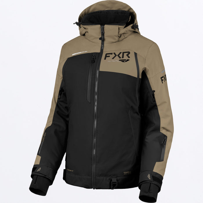 FXR WOMEN'S VELOCITY R-FX 2-IN-1 JACKET in Black/Canvas