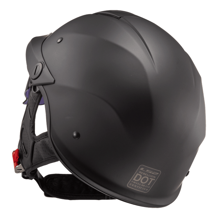 LS2 REBELLION SOLID HELMET 2026 in Matte Black
