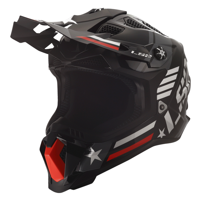 LS2 SUBVERTER EVO ARCHED HELMET 2026 in Black/Red/White
