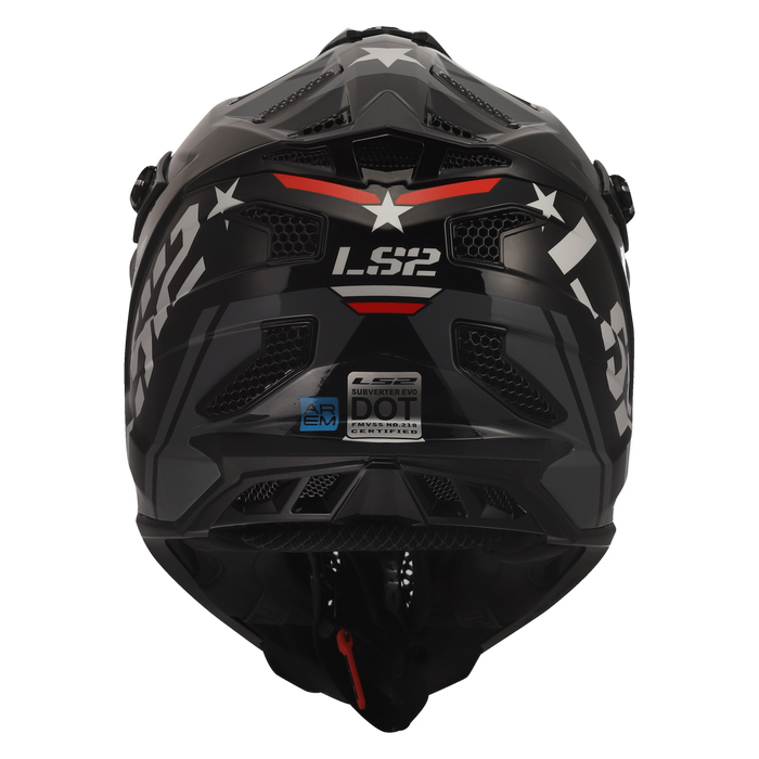 LS2 SUBVERTER EVO ARCHED HELMET 2026 in Black/Red/White