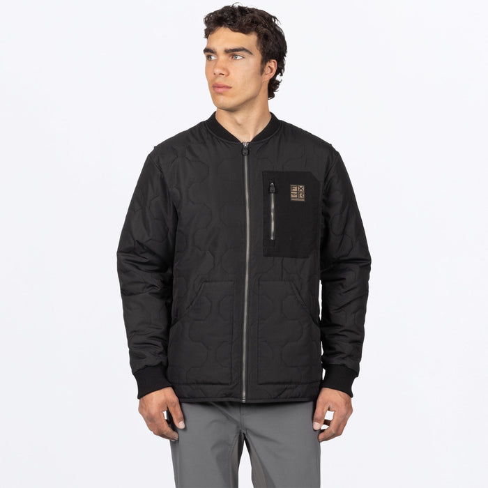FXR RIG QUILTED JACKET in Black