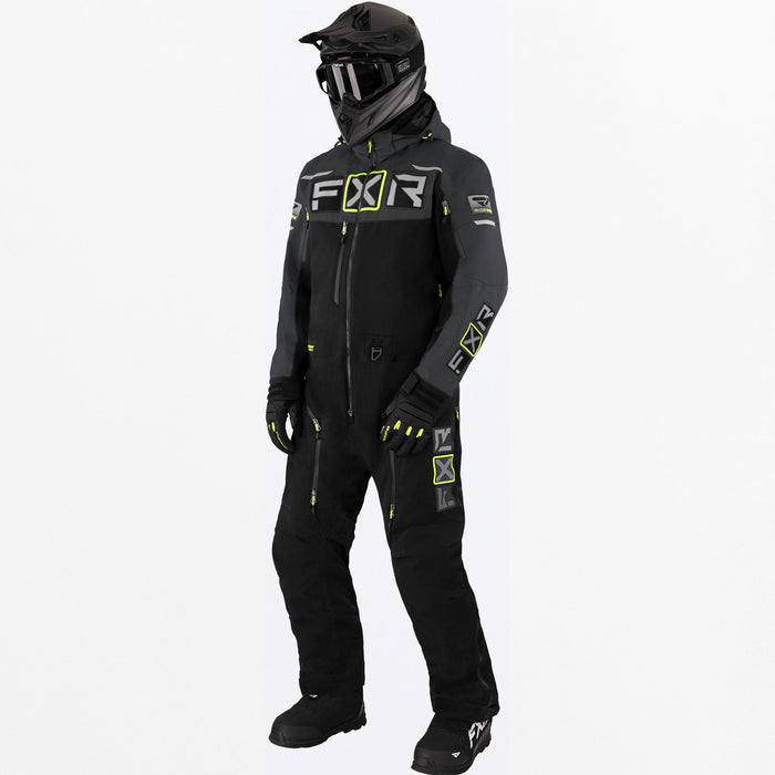 FXR Maverick F.A.S.T. Insulated Monosuit in Black/Char/HiVis