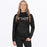 FXR WOMEN'S HYDROGEN TECH PULLOVER HOODIE in Black/Red