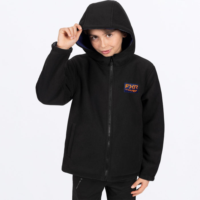 FXR YOUTH ASCEND REVERSIBLE JACKET in Deep Cobalt/Jaffa Orange