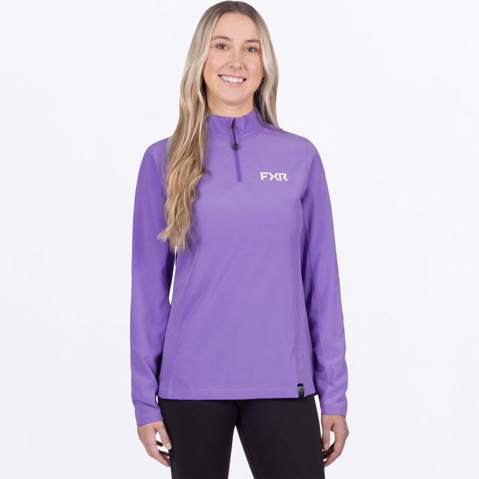 FXR BREEZE UPF WOMEN'S 1/4 ZIP LONGSLEEVE 2025 in Amethyst