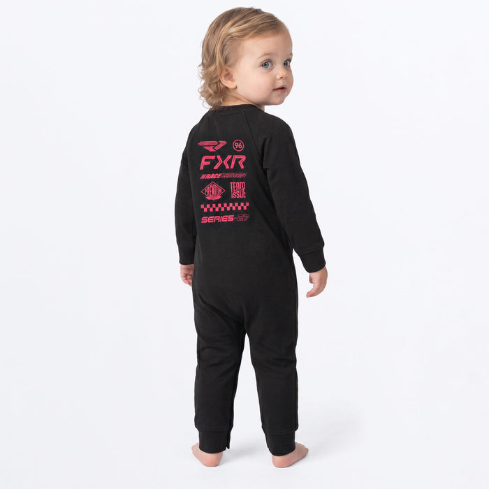 FXR INFANT STACK ONESIE in Black/Razz