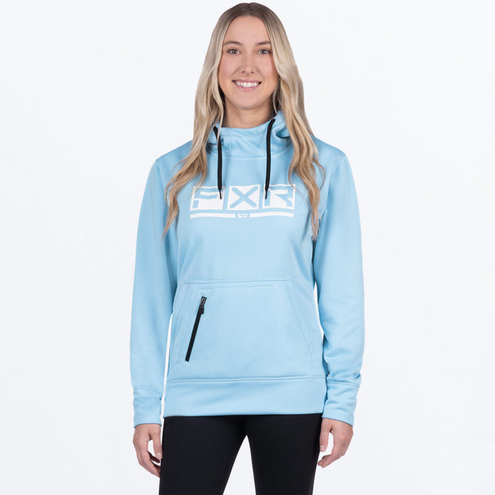 FXR Podium Tech Pullover Women's Hoodie in Mhaui Blue