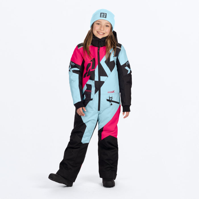 FXR CHILD COLD CROSS CX MONOSUIT 2025 - Maui Blue/Razz