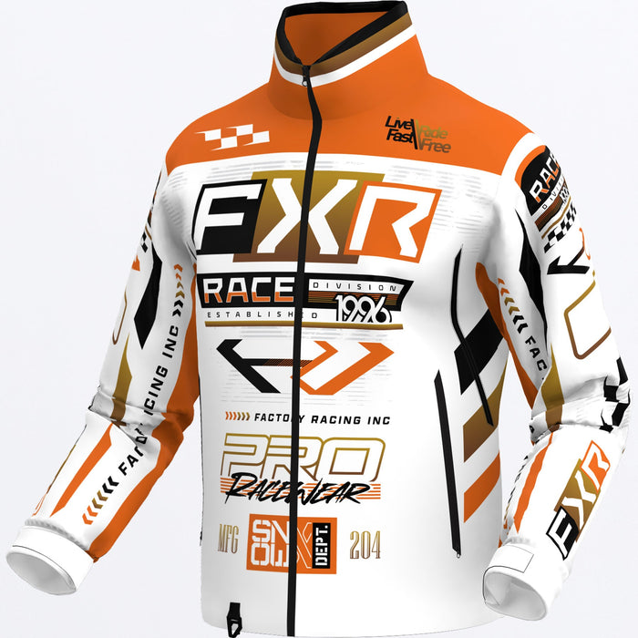 FXR COLD CROSS RR JACKET 2025 - White/Kash/Orange