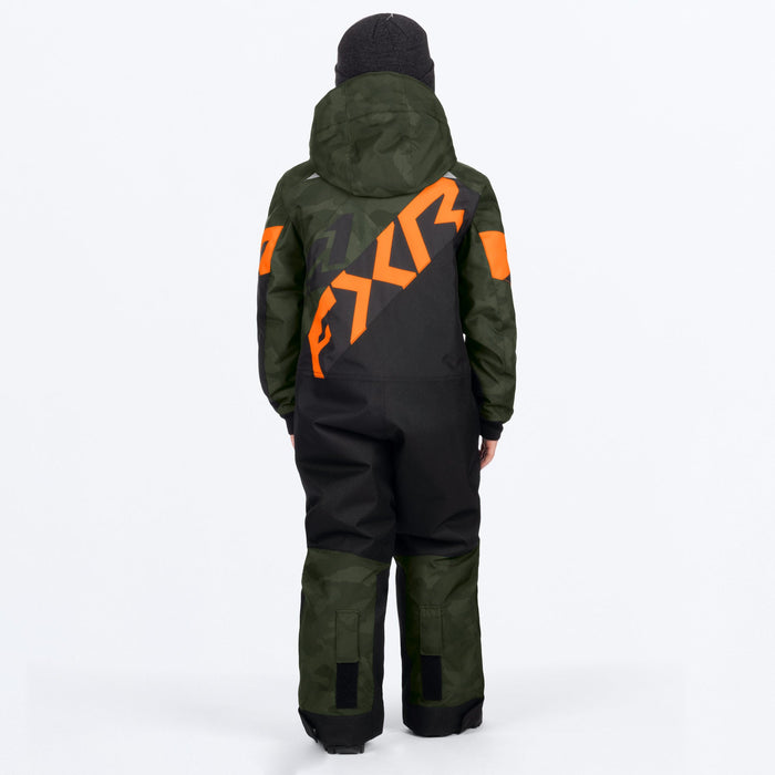 FXR CHILD COLD CROSS CX MONOSUIT 2025 - Army Camo/Orange