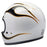 BILTWELLGringo Flame Helmet 2025 in White/Black Flame