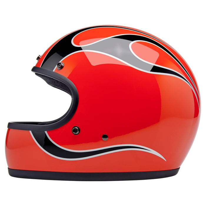 BILTWELL GRINGO COMPETITION ORANGE FLAMES HELMET 2026