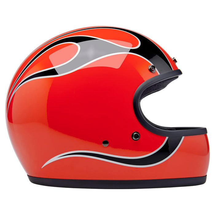 BILTWELL GRINGO COMPETITION ORANGE FLAMES HELMET 2026