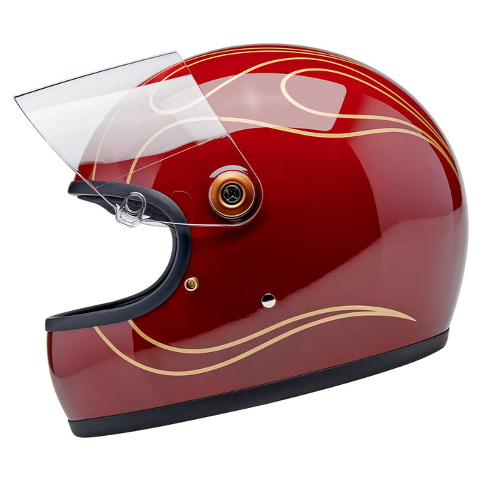 BILTWELL GRINGO S GARNET RED FLAMES HELMET 2026