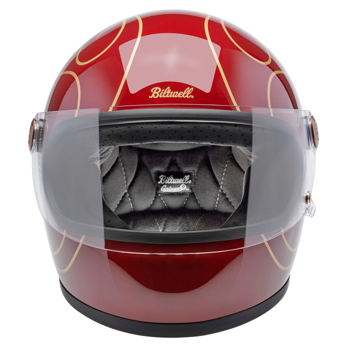 BILTWELL GRINGO S GARNET RED FLAMES HELMET 2026
