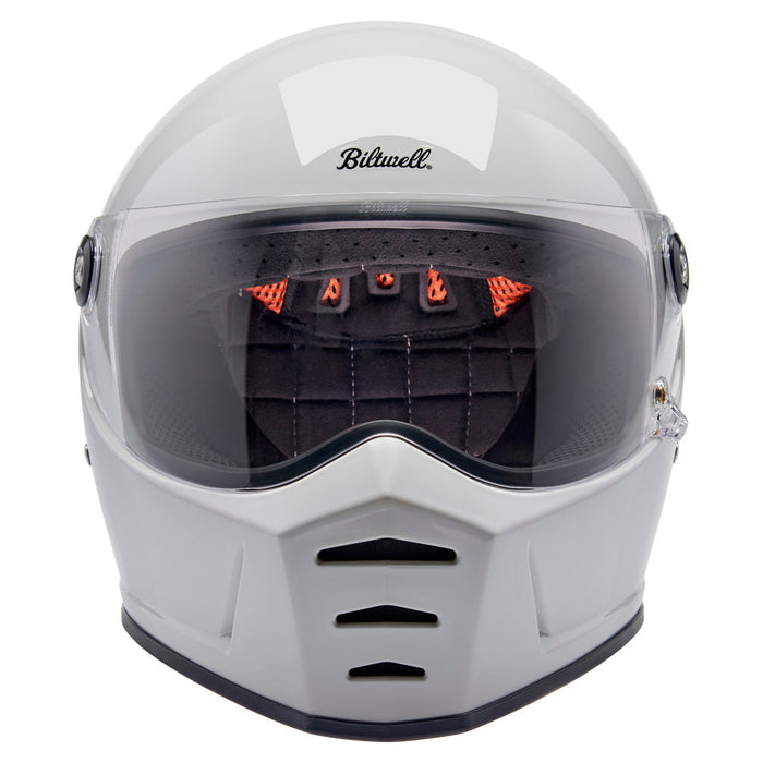 BILTWELL Lane Splitter Solid Helmet 2025 in Gloss White
