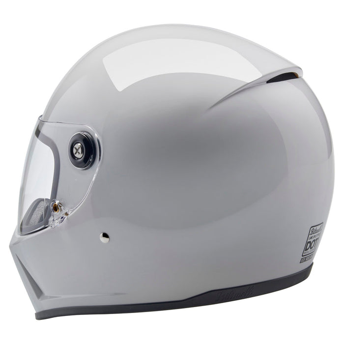 BILTWELL Lane Splitter Solid Helmet 2025 in Gloss White