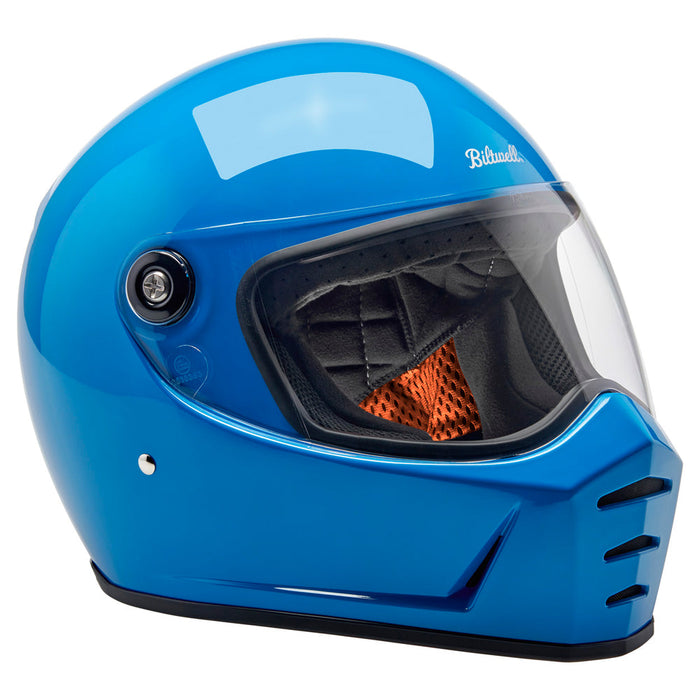 BILTWELL Lane Splitter Solid Helmet 2025 in Tahoe Blue