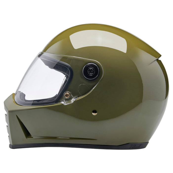 BILTWELL Lane Splitter Solid Helmet 2025 in Olive Green