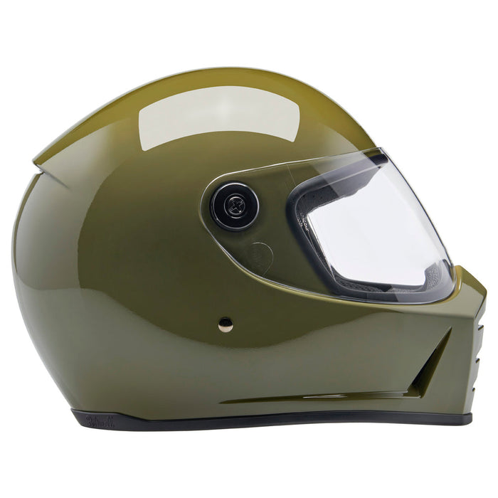 BILTWELL Lane Splitter Solid Helmet 2025 in Olive Green