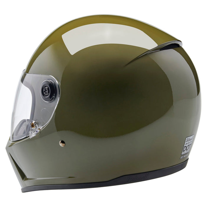 BILTWELL Lane Splitter Solid Helmet 2025 in Olive Green