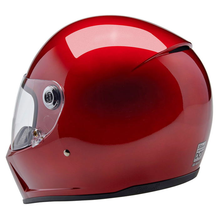 BILTWELL Lane Splitter Solid Helmet 2025 in Cherry Red