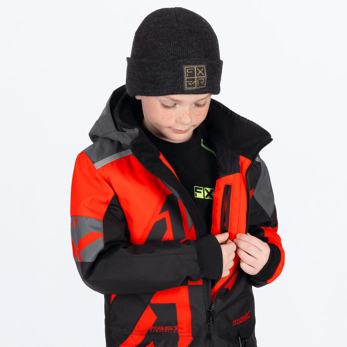 FXR CHILD COLD CROSS CX MONOSUIT 2025 - Red/Black