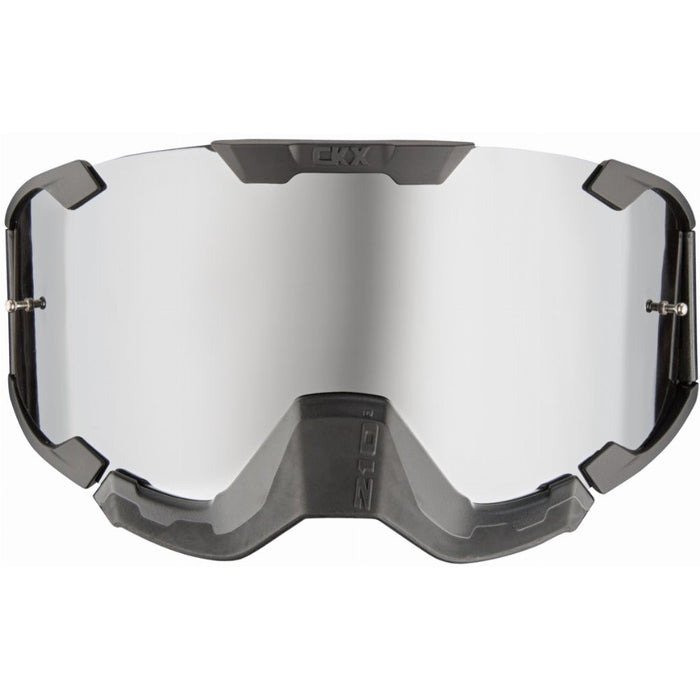 CKX 210° OFF ROAD GOGGLE in Rapid Clip Mat black - Mirror Silver