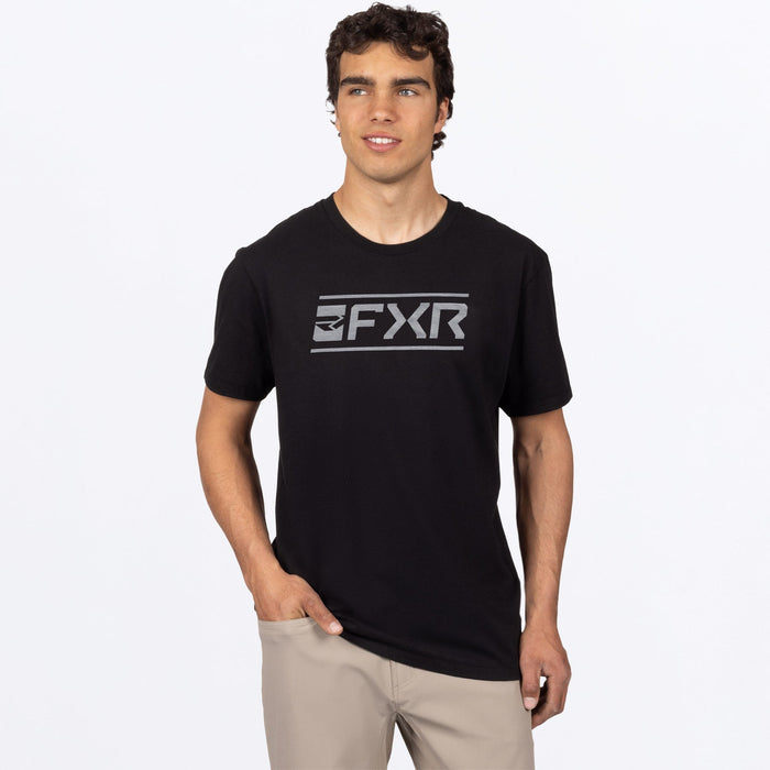FXR VICTORY PREMIUM T-SHIRT in Black/Grey