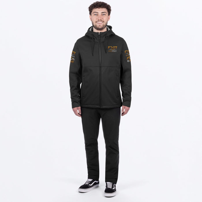 FXR HYDROGEN SOFTSHELL JACKET in Black/Kash