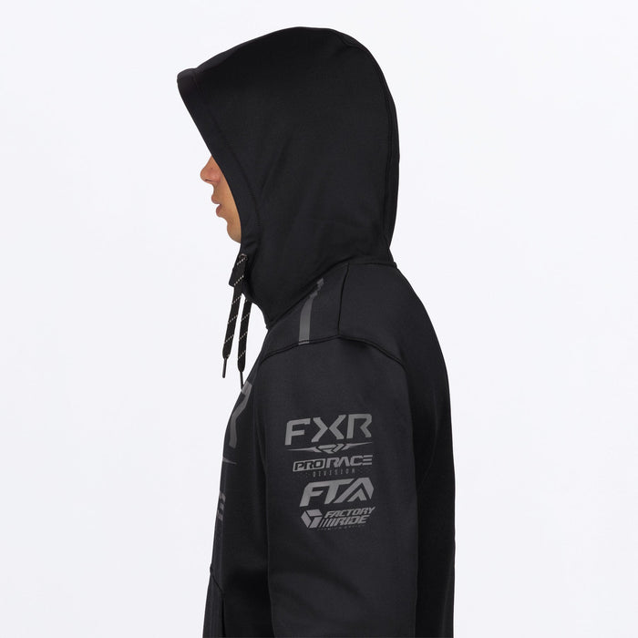 FXR RACE DIVISION TECH PULLOVER HOODIE in Black Ops