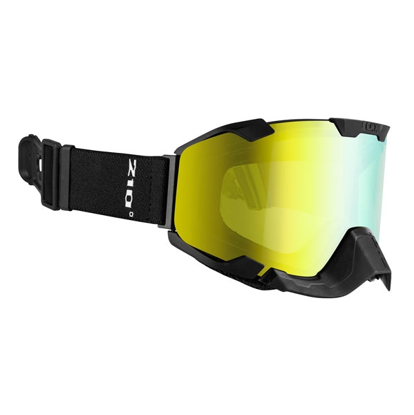 CKX 210 Trail Goggles 2025 - Mat Black  - Gold mirror - Isolated 