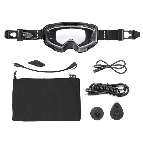 CKX 210 Electric googles Trail Version  2025 - Mat Black - Clear - Insulated