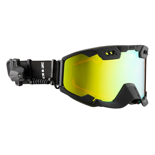 CKX 210 Electric googles Backcountry Version 2025 - Mat Black - Mirror Gold - Ventilated 