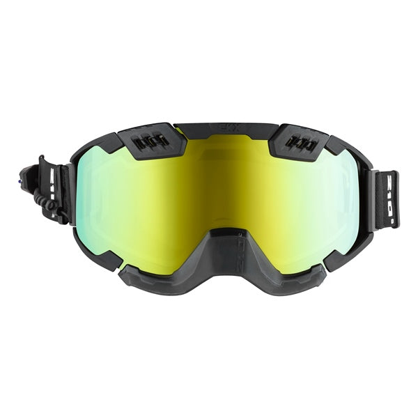 CKX 210 Electric googles Backcountry Version 2025 - Mat Black - Mirror Gold - Ventilated 