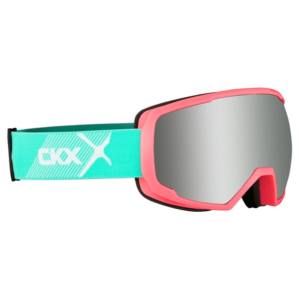 CKX Leopard Snowgoggles 2025 - Pink - Revo Silver
