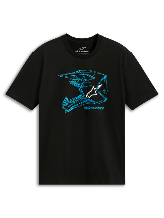 ALPINESTARS MX HELMET CSF T-SHIRT 2026 in Black/Blue