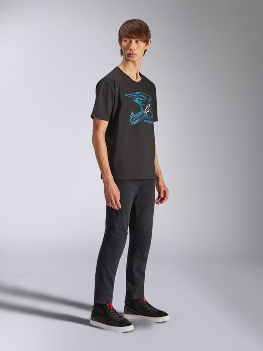 ALPINESTARS MX HELMET CSF T-SHIRT 2026 in Black/Blue