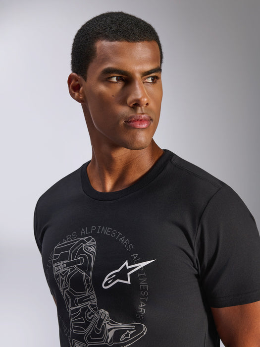 ALPINESTARS TECH BOOT 2.0 CSF T-SHIRT 2026 in Black