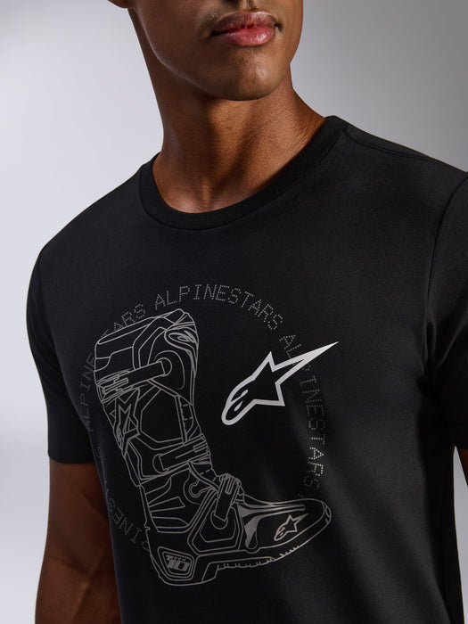 ALPINESTARS TECH BOOT 2.0 CSF T-SHIRT 2026 in Black