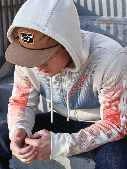 ALPINESTARS ARISING HOODIE 2025 in White/Blue/Red