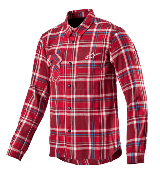 ALPINESTARS WHISTLER WIND PLAID SHIRTS 2026 in Maroon